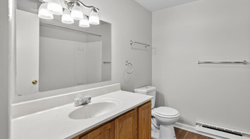 The Reserve at Copper Chase 2 Bedroom Townhome Primary Bathroom 1