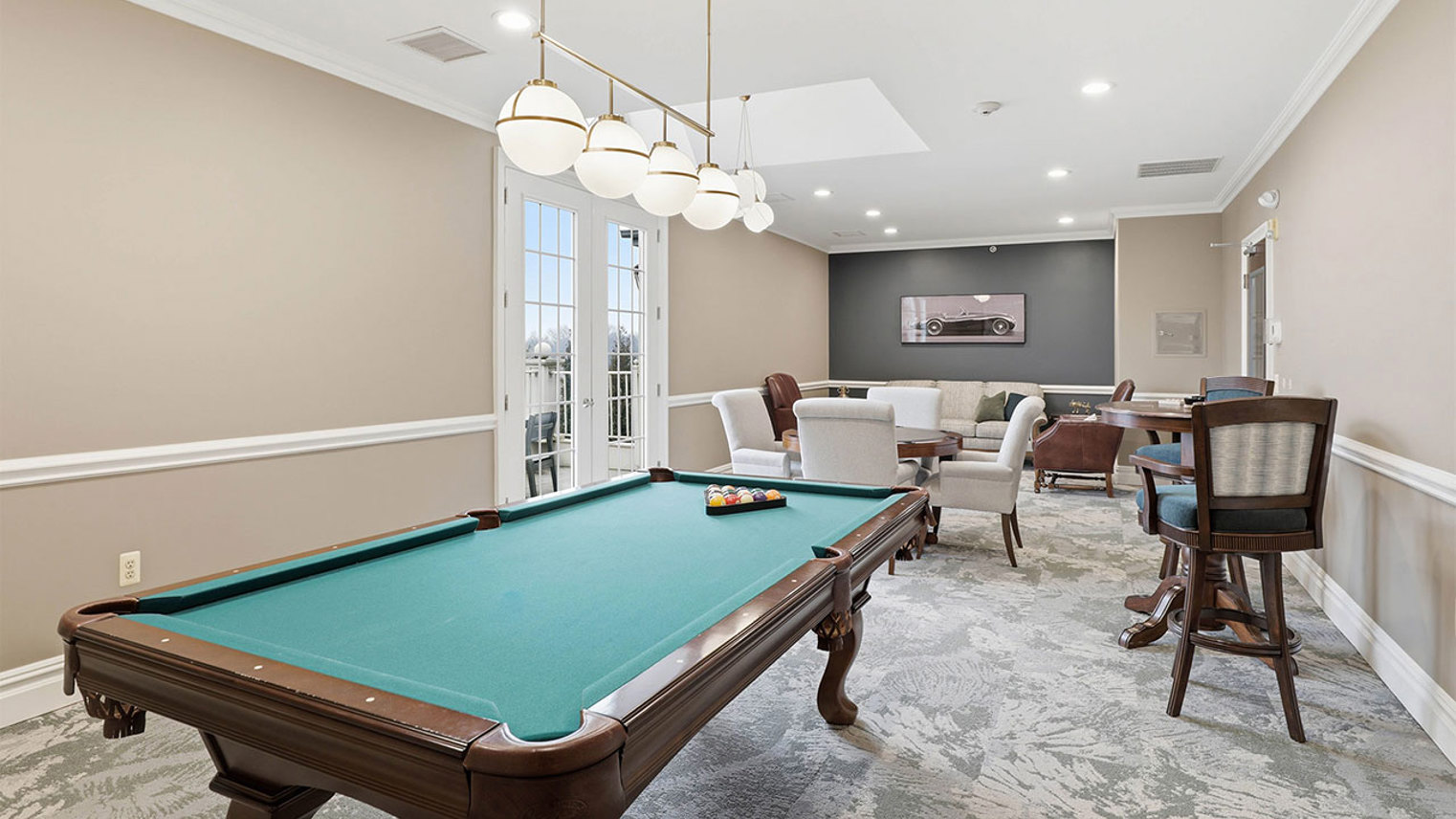 Horizons at the Village at Whitehall Game Room