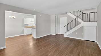 The Reserve at Copper Chase 2 Bedroom Townhome Living Room And Kitchen