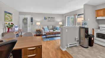 The Hills at Lehigh Model Living Room and Kitchen 2
