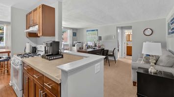 River Run Apartments River Run Model Kitchen And Living Room