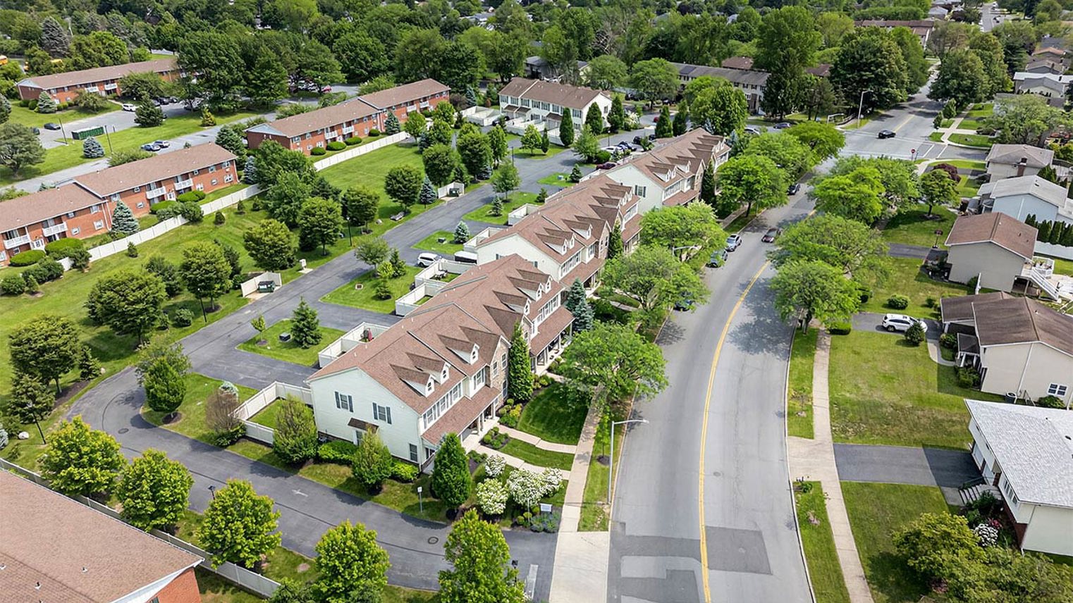 East Hills Townhomes East Hills Aerial Side 1