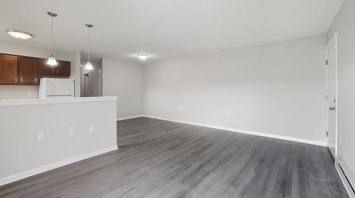 Waters Edge Apartments 2 Bed 2 Bath Kitchen Living And Dining Room 1
