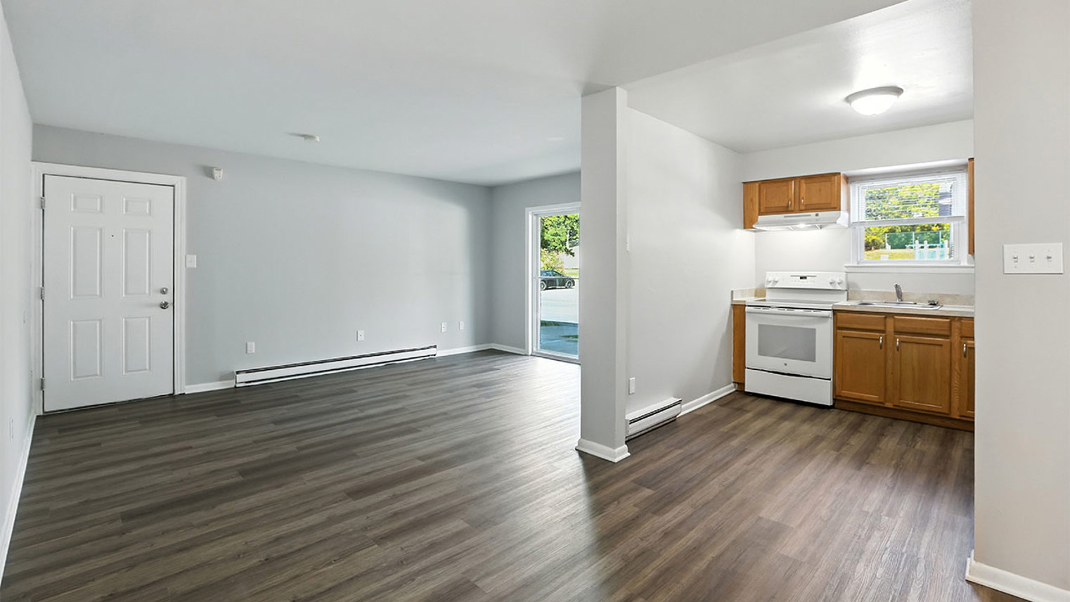 West End Village Apartments 2 Bed 1 Bath XL Living Dining Room And Kitchen