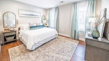 River Run Apartments Model Primary Bedroom