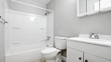 West End Village Apartments 2 Bed 1 Bath XL Primary Bathroom