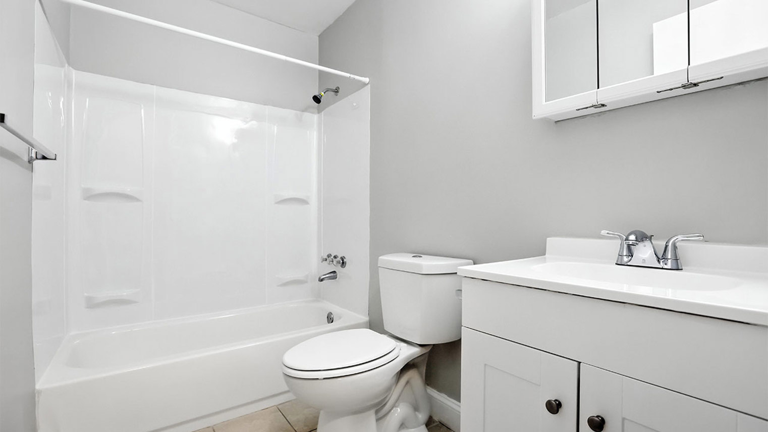 West End Village Apartments 2 Bed 1 Bath XL Primary Bathroom