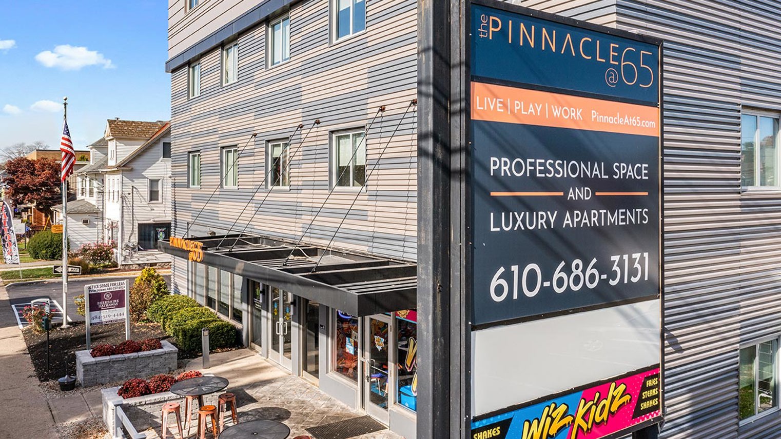 The Pinnacle at 65 Exterior Sign