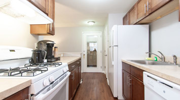 River Run Apartments Model Kitchen 2